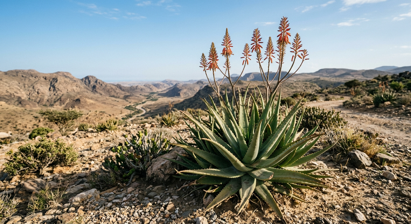 Aloe Vera in der Wüste